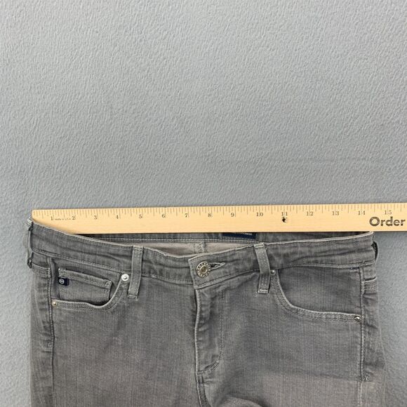 AG Adriano Goldshmied Jeans Size 27R Skinny Ankle Zip Gray Stretch 29X28 - Picture 10 of 16